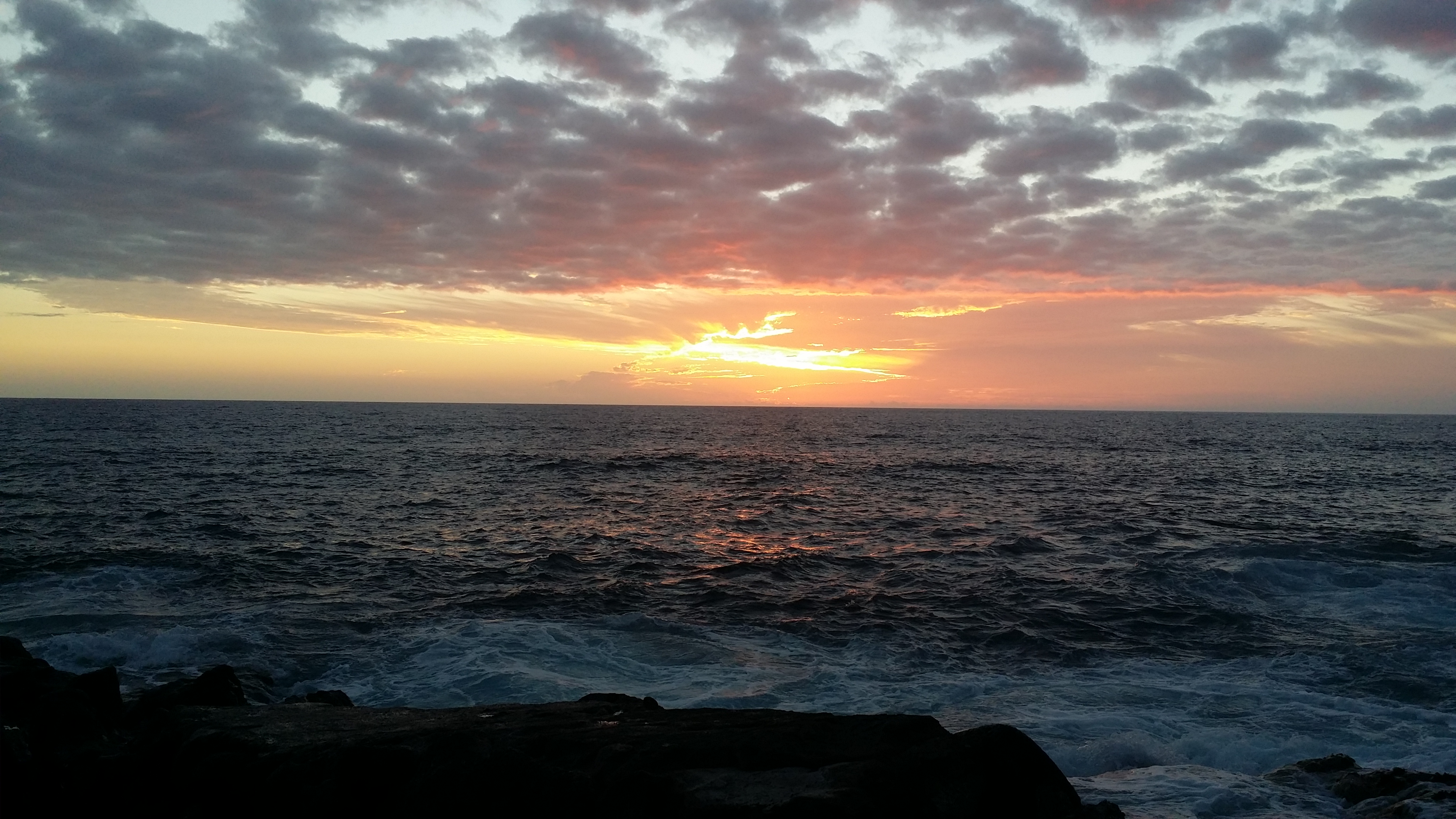 Clouds at Sunset over the Ocean